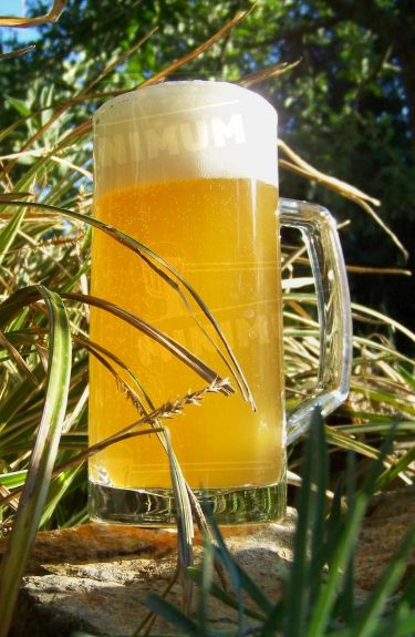 La bière die blé manière bavaroise : Douce et de couleur blonde.